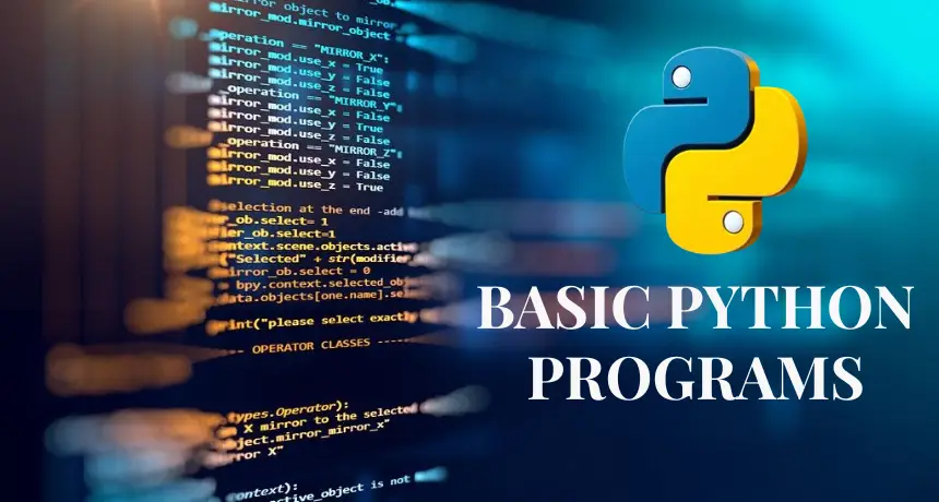 Basic-Python-Programs